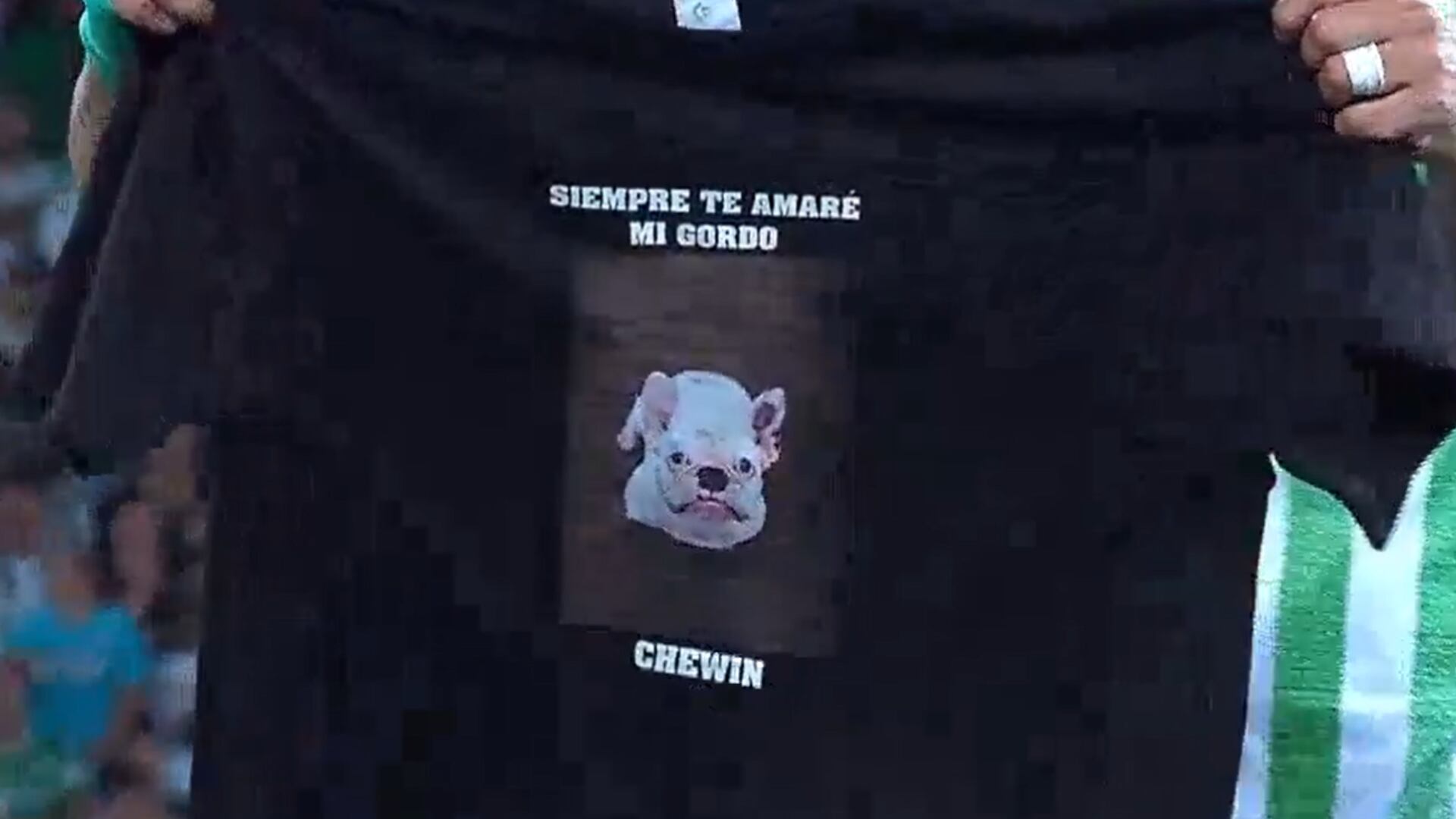 Edwin Cardona dedicando gol a su perrito - Foto: Captura de pantalla de la transmisión oficial de Win Sports tomada el 8 de noviembre