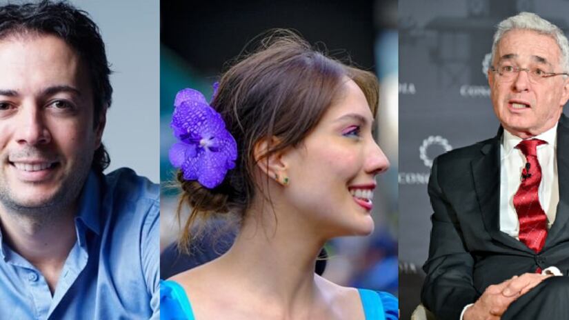 Daniel Quintero, Diana Osorio y Álvaro Uribe