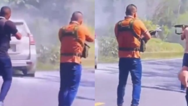 Foto del atentado a Jairo Castellanos: video clave expone a hombres armados disparando contra su esquema de seguridad.