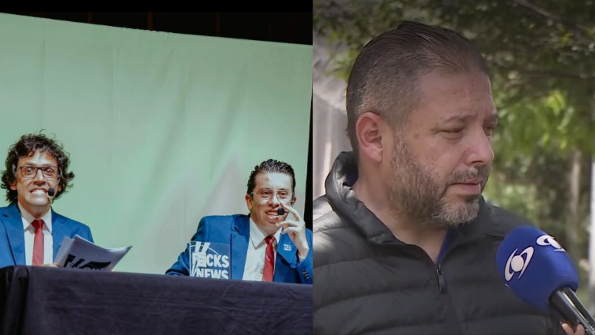 Instagram @FuckNews/ Captura de pantalla entrevista Noticias Caracol. 12 de octubre de 2022