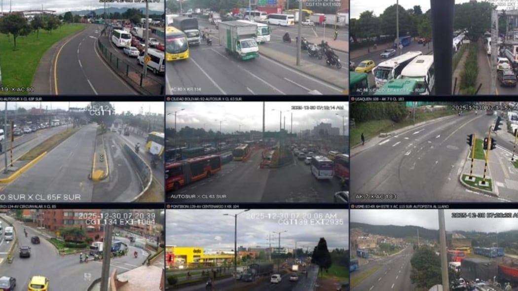 Movilidad en Bogotá hoy martes 30 de diciembre.