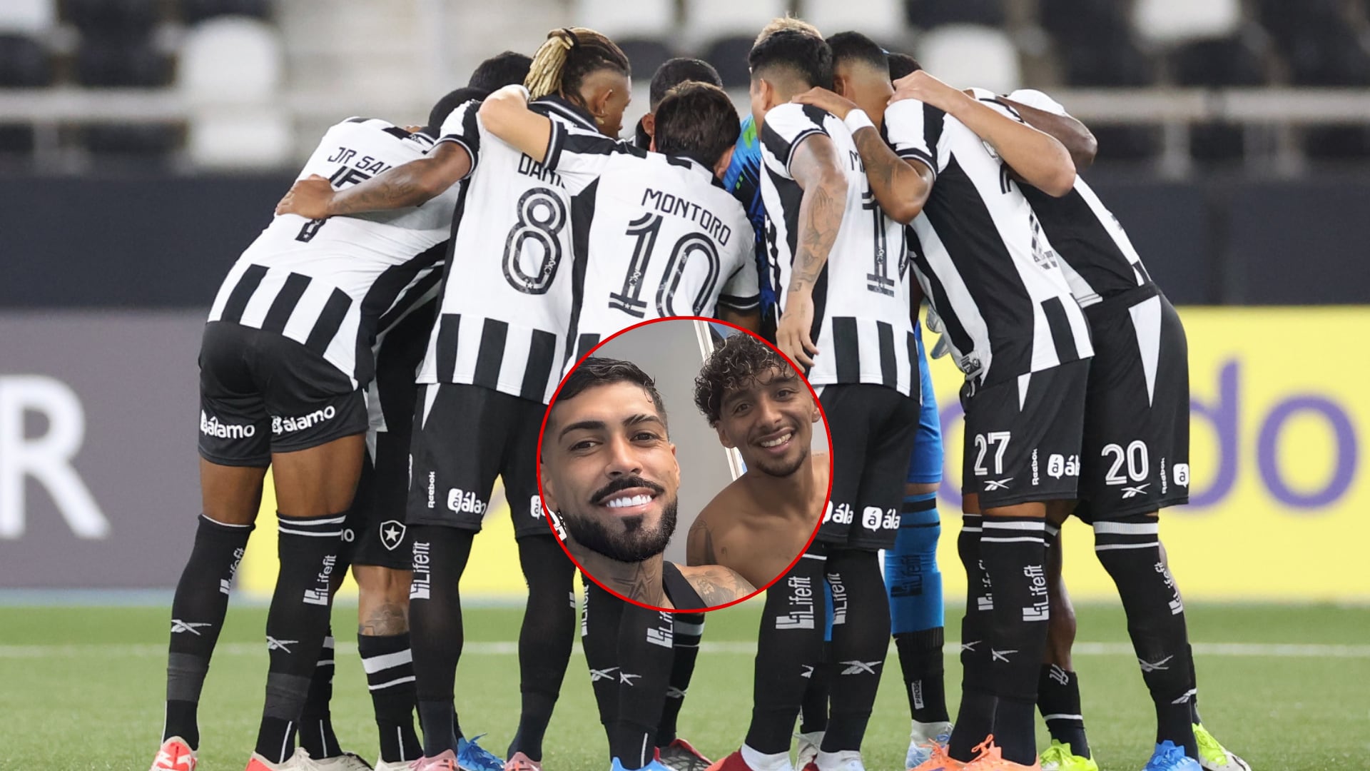 Botafogo - Foto: Redes del equipo y foto de Cristian Medina el 16 de abril del 2026