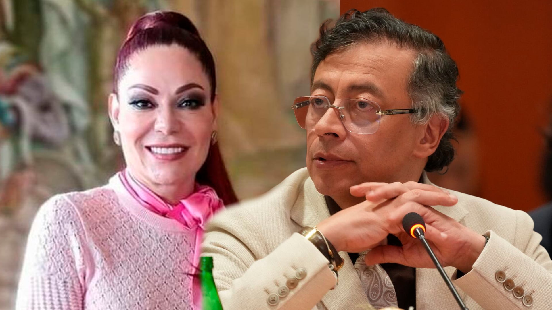 Gloria Arizabaleta y Gustavo Petro