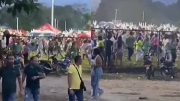 Caos de desorden en concierto en fiestas patronales de Aracataca.