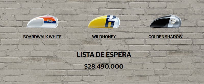 Colores de la nueva Bear 650 de Royal Enfield