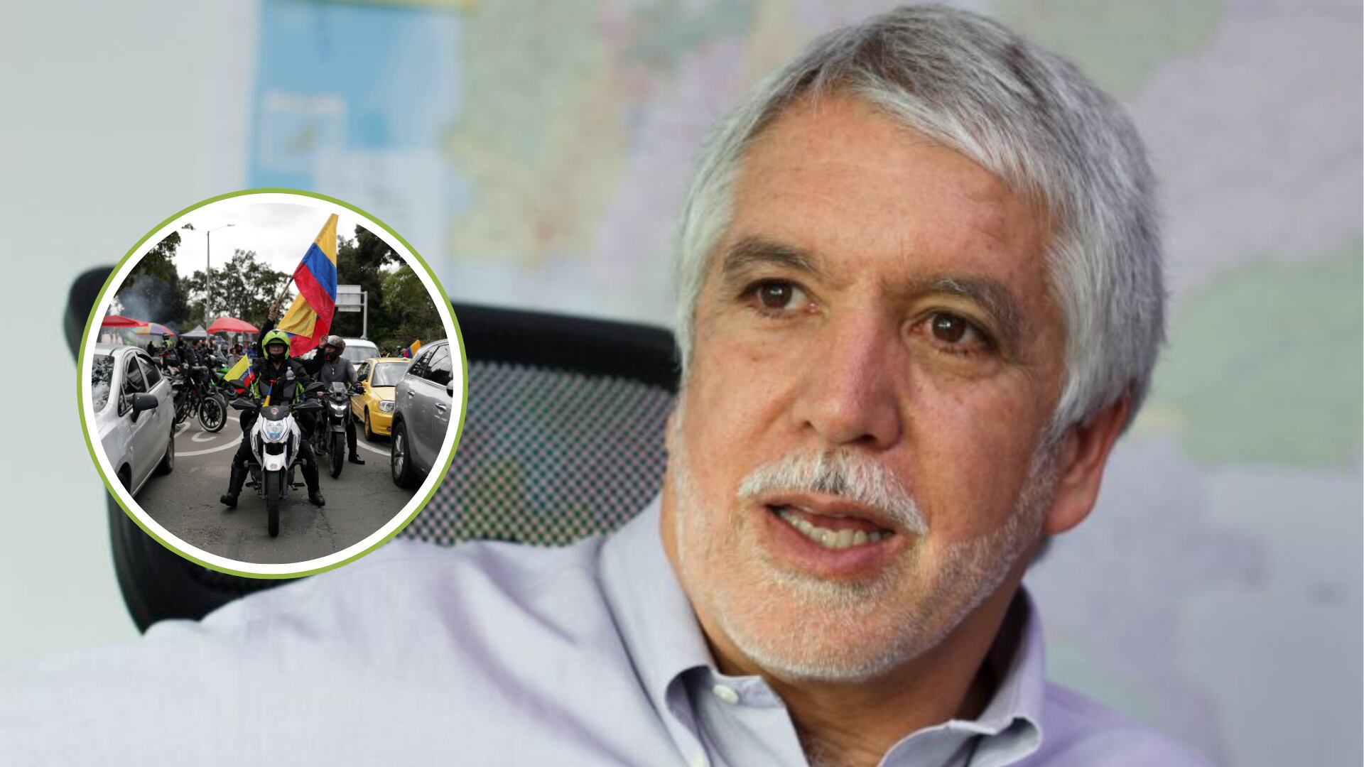 Enrique Peñalosa se quejó de la protesta de moteros