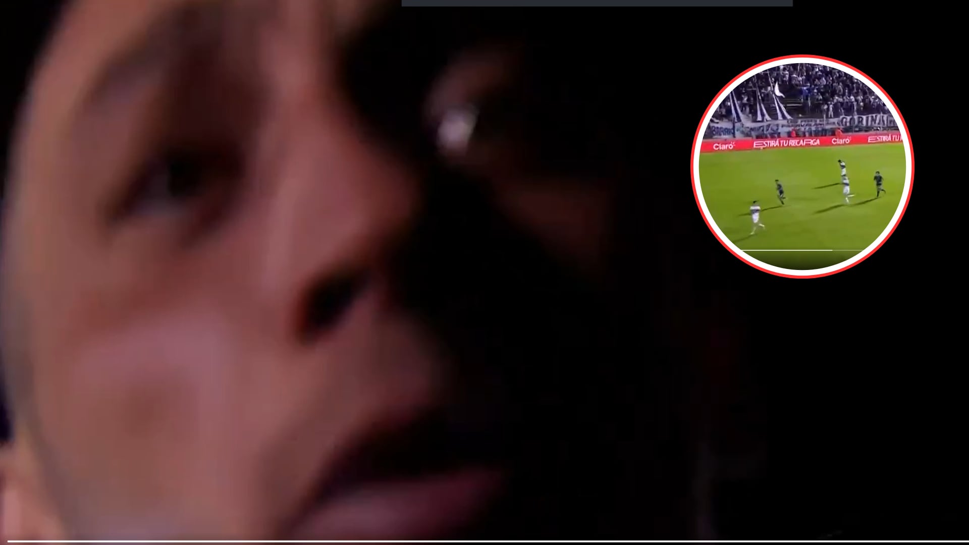 Insólito: Un hincha se adueñó de la cámara en pleno partido y armó su propio show