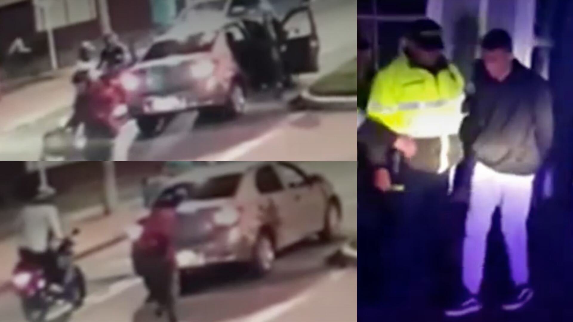 Uno de los hombres fue capturado en flagrancia