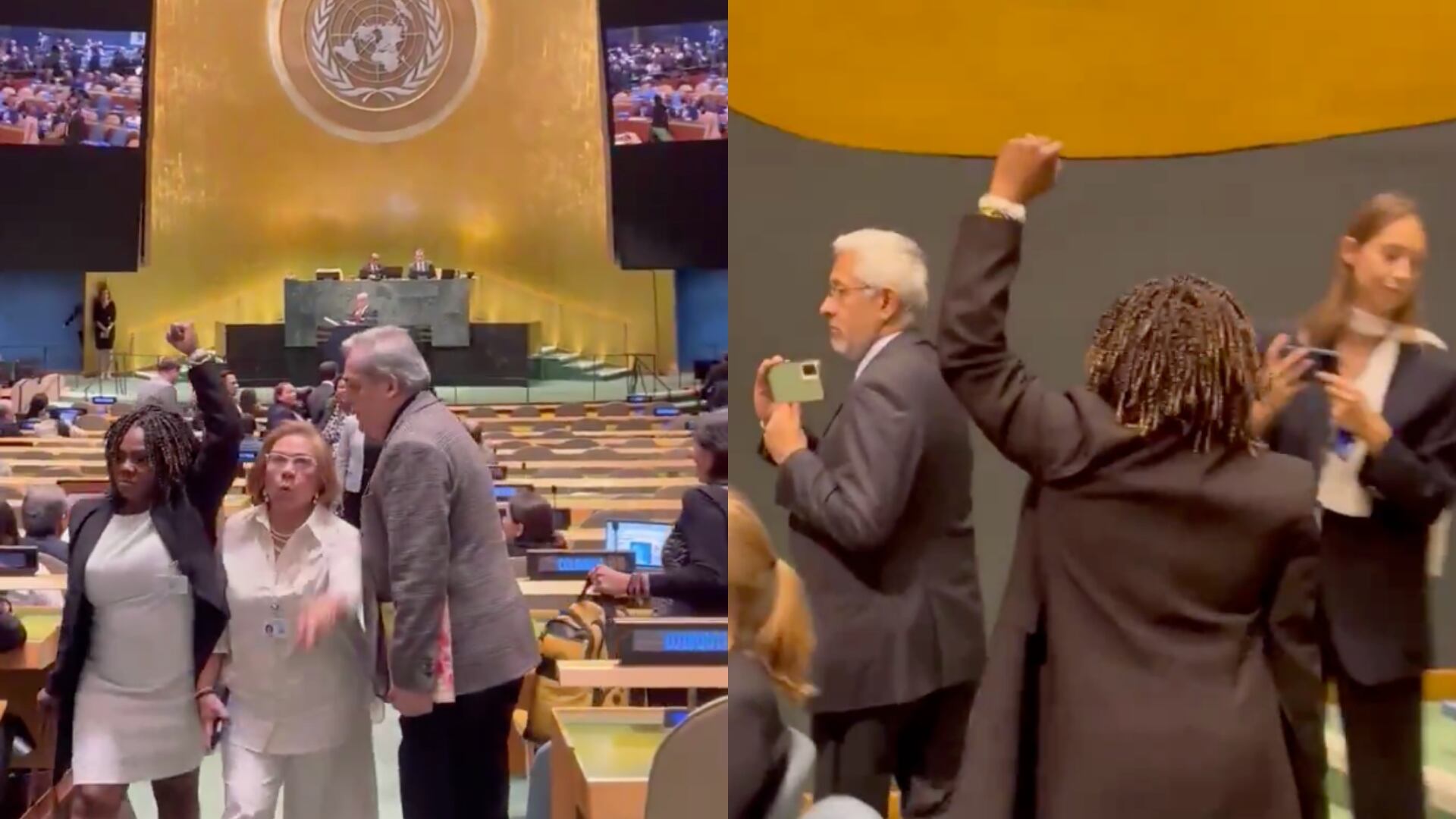 Delegación de Colombia en al ONU se retiró del recinto cuando iba a hablar Benjamín Netanyahu