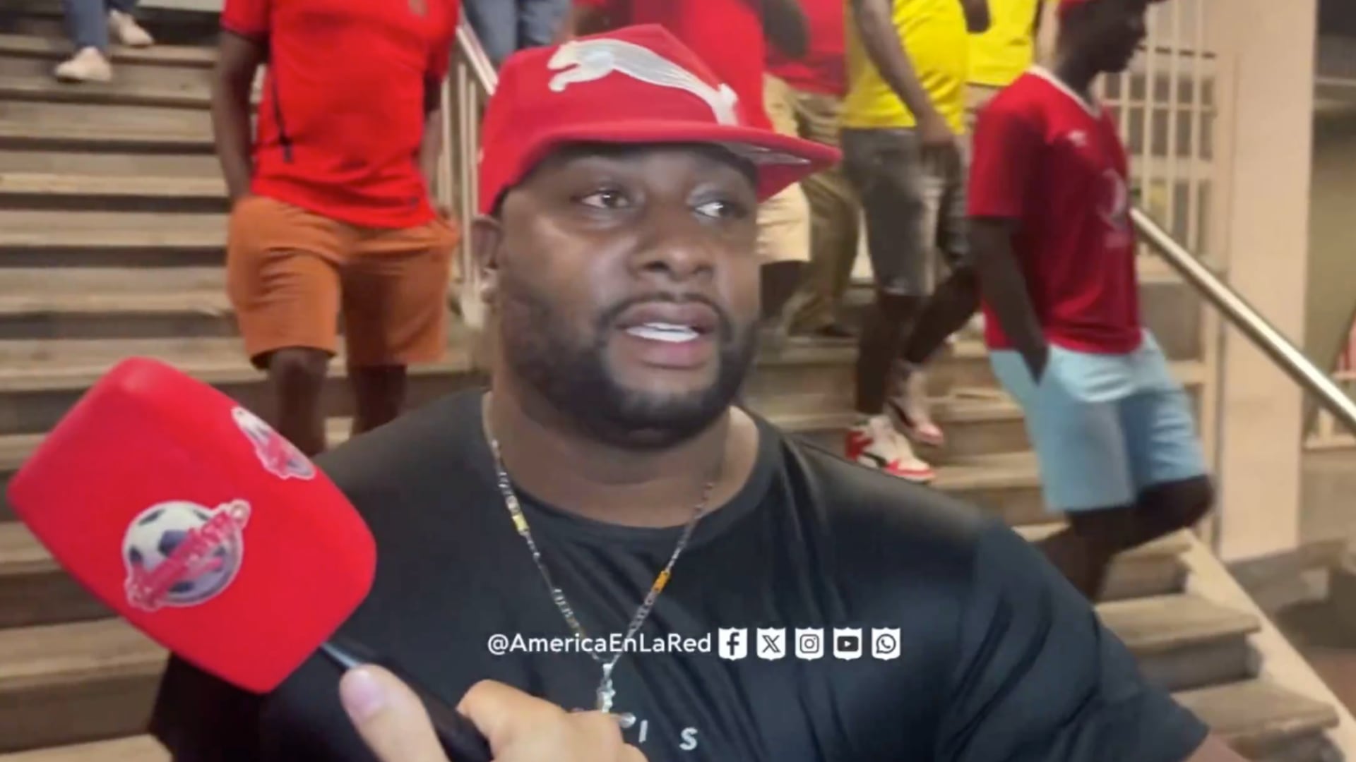 Hincha de nacional en partido del América - Foto: Captura de pantalla del medio América En La Red tomada el 9 de diciembre del 2025