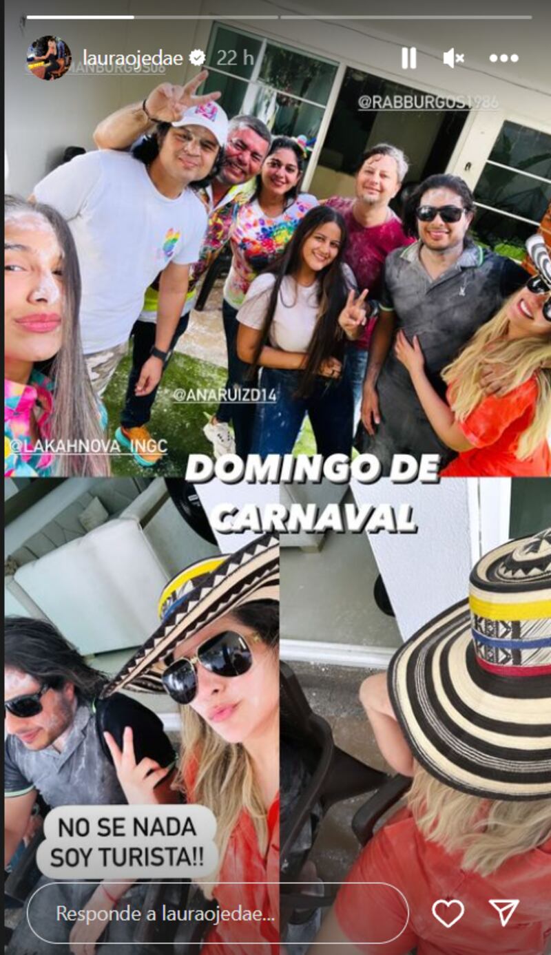 Laura Ojeda y Nicolás Petro se gozaron el Carnaval de Barranquilla