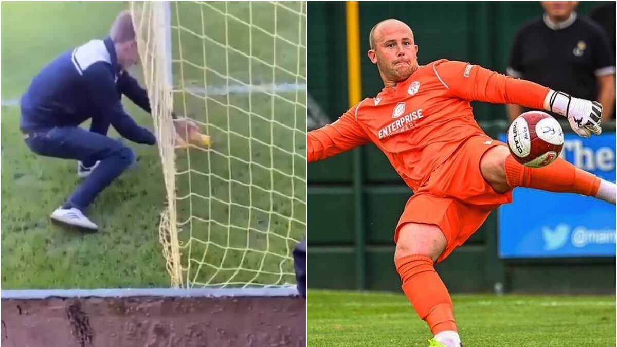 A un portero lo hicieron beber orines y el árbitro lo terminó expulsando