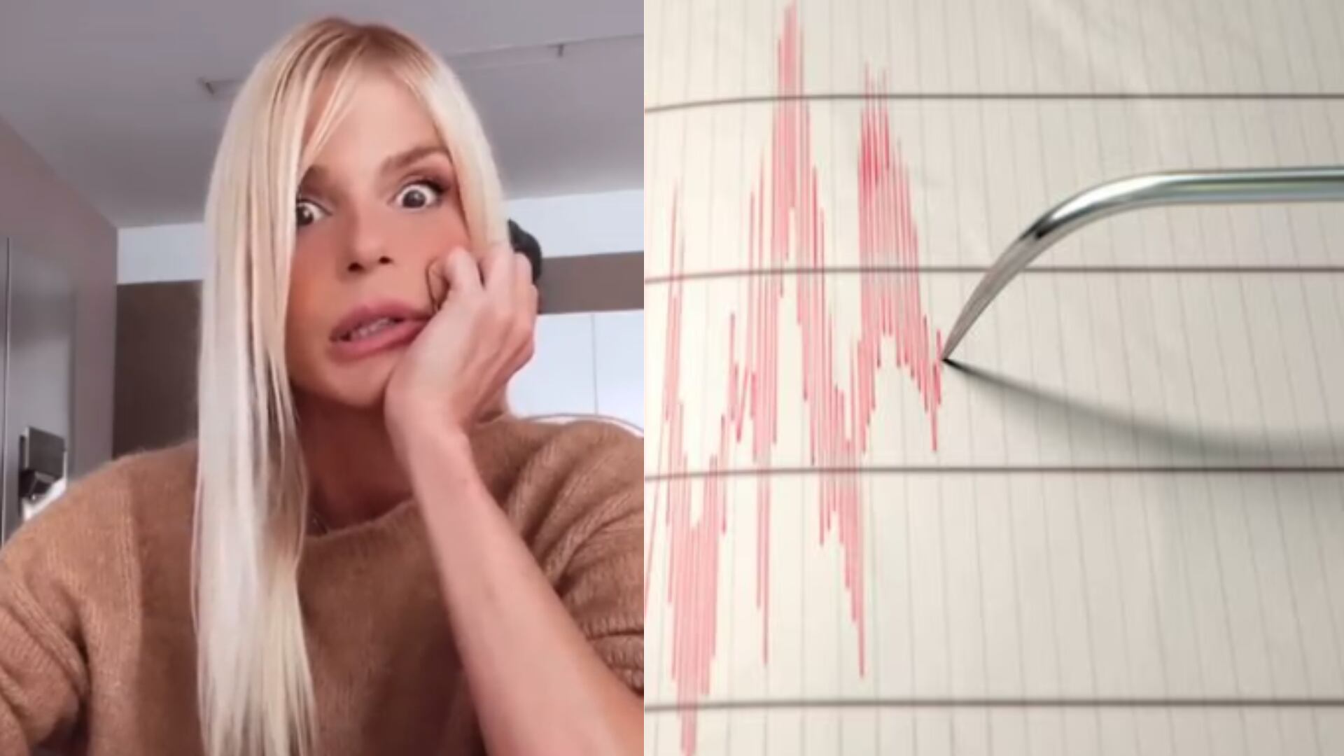 A Mary Méndez la agarro réplica del sismo mientras grababa en su apartamento