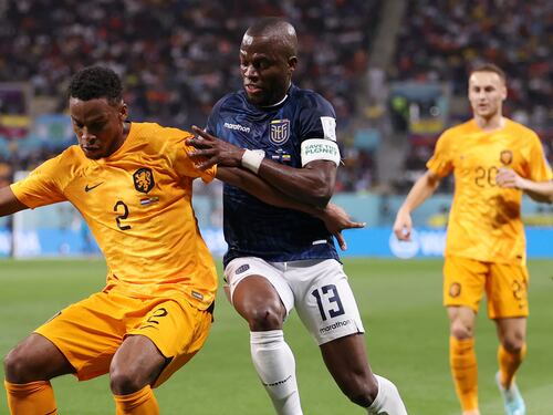 Ecuador le dio cara al favorito Países Bajos y hasta hizo méritos para quedarse con un triunfo