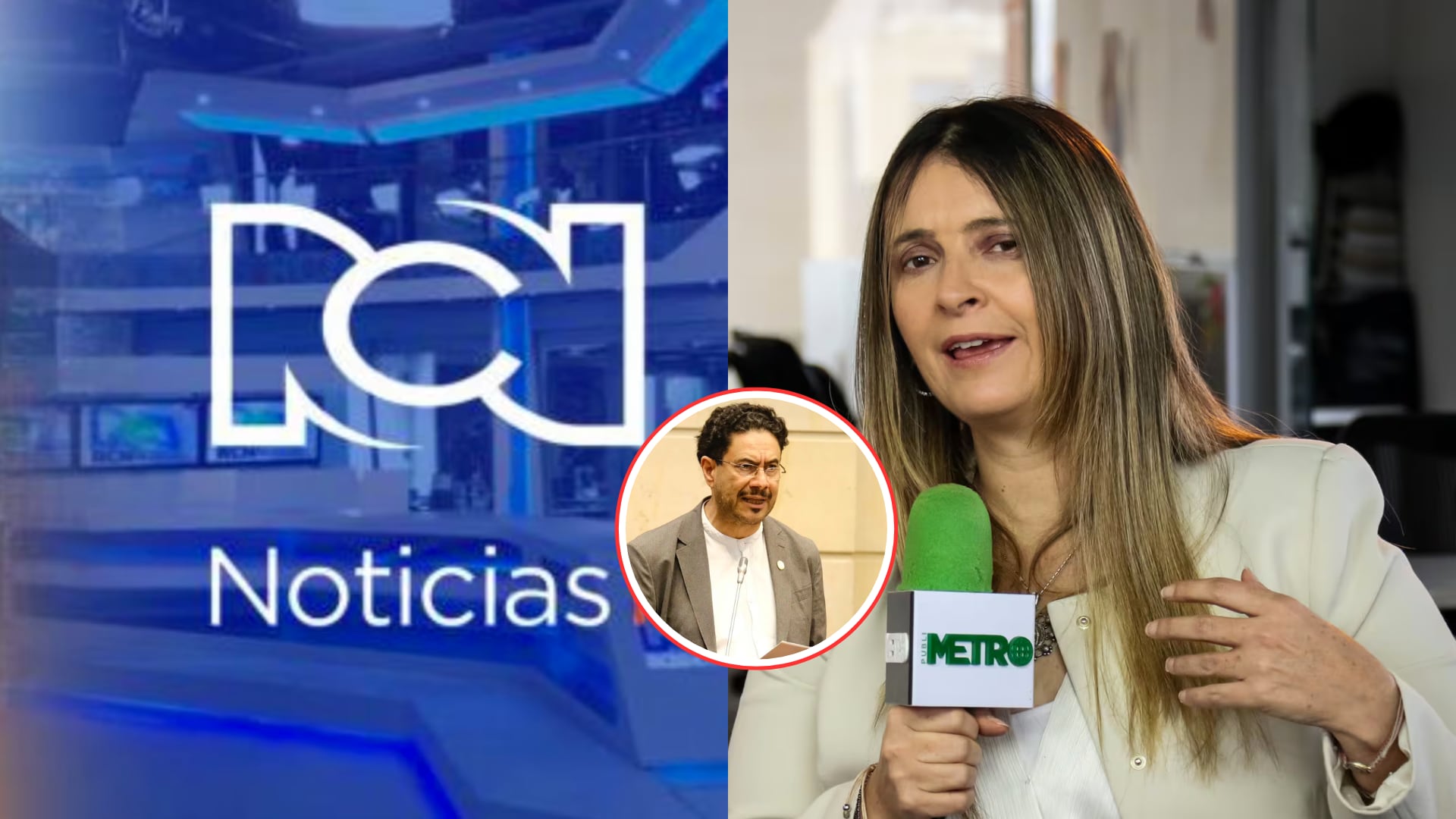 Noticias RCN, Paloma Valencia e Iván Cepeda.