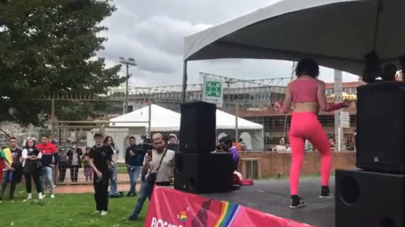 Plantón contra la homofobia este domingo en Bogotá.