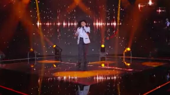 David Santiago, hijo en un minero, cantó en La Voz Kids.