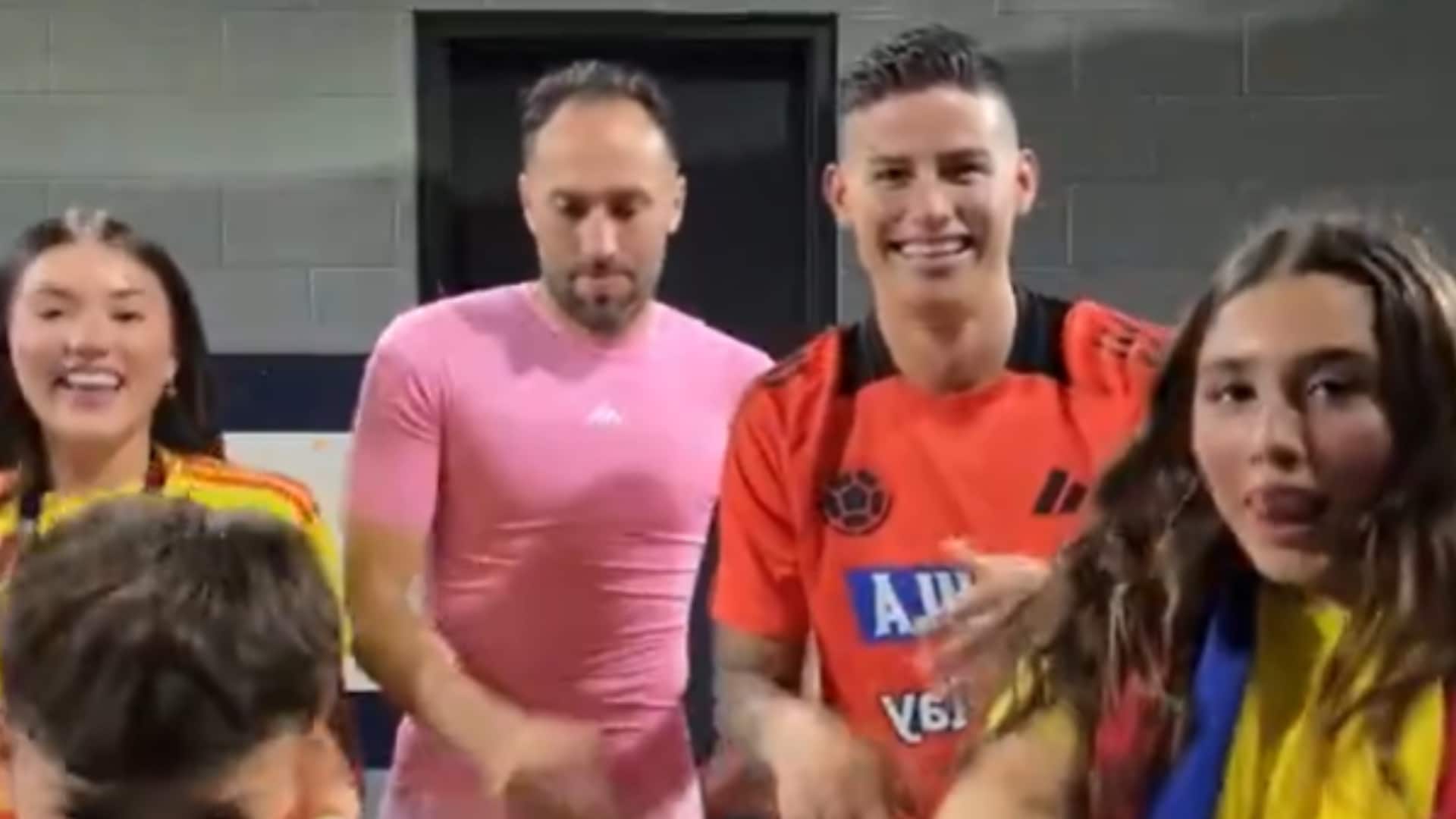 No serán buenos bailarines, pero sí buenos padres: James y Ospina ‘la dieron’ toda en baile con sus hijos