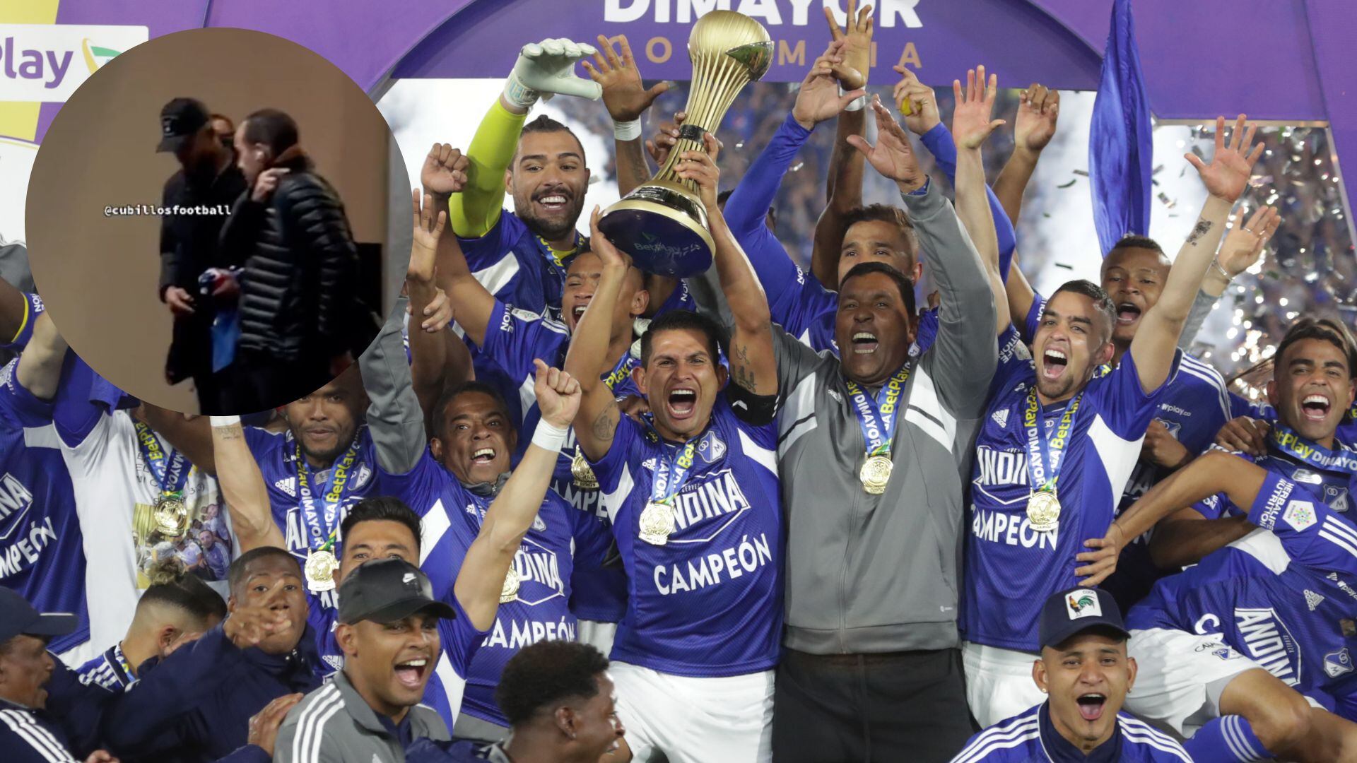 Exjugador de Nacional se acercó a la concentración de Millonarios y salió con camiseta del 'Embajador'.