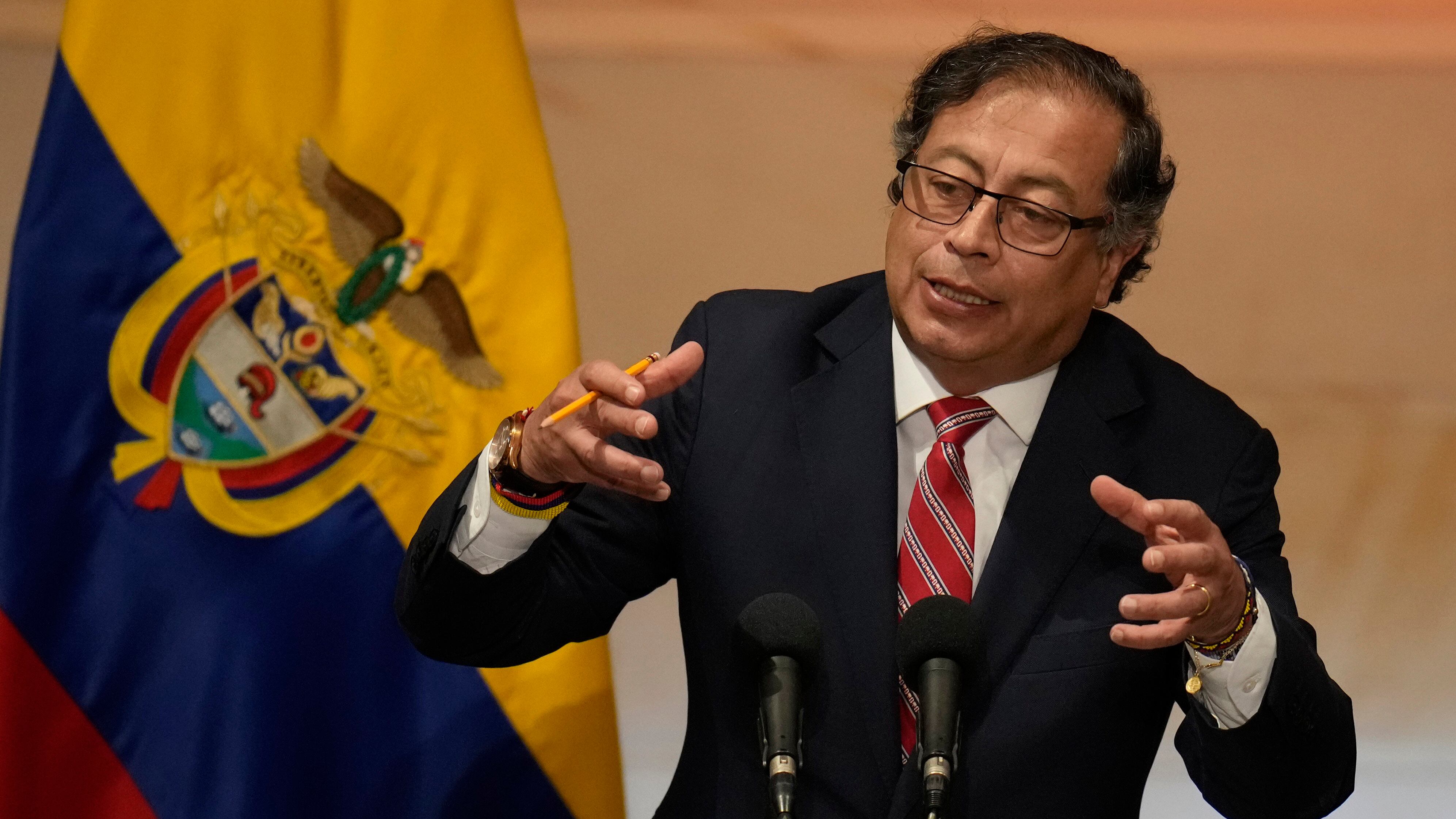 El presidente colombiano Gustavo Petro