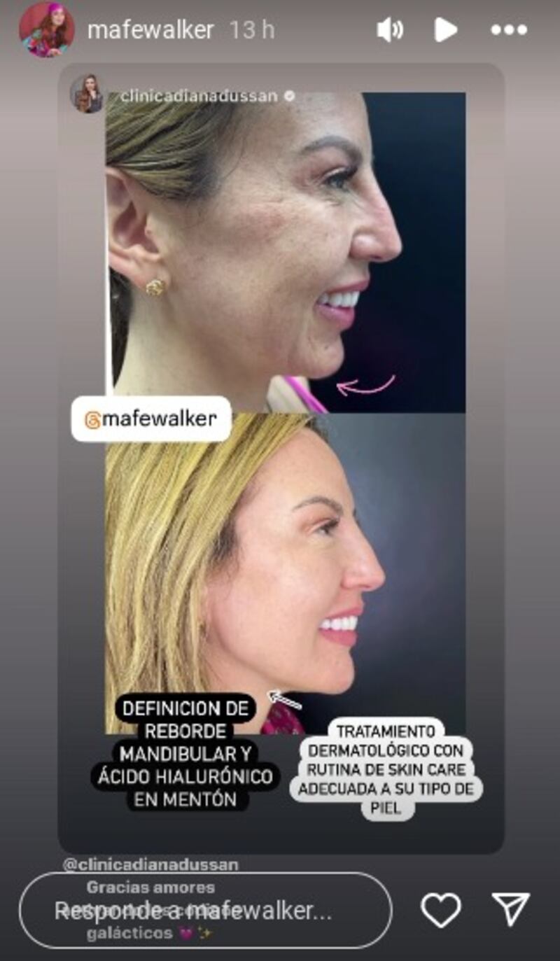 Mafe Walker desde sus redes sociales