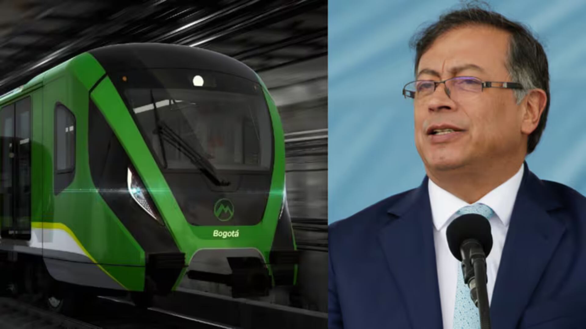 Gustavo Petro en alocución presidencial sobre el metro de Bogotá