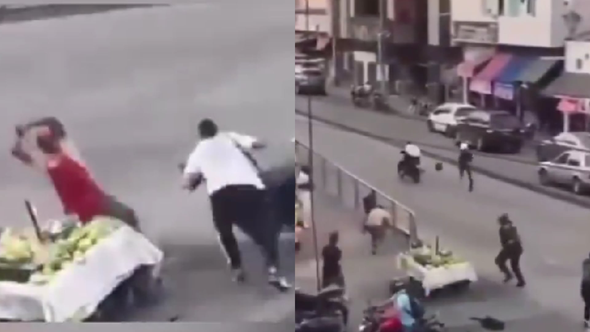 Violencia en el centro de Cali: un muerto y dos capturados tras balacera en San Andresito (Redes sociales: @radiosupercali 26 de septiembre de 2025)