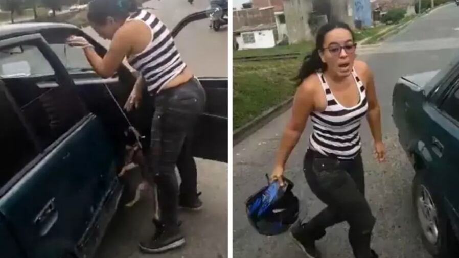 La mujer es acusada de maltrato animal y lesiones personales.