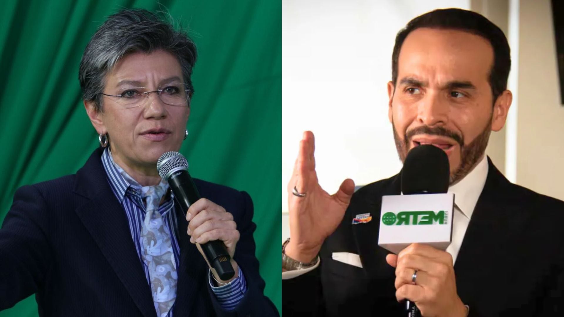 Claudia López y Abelardo De la Espriella