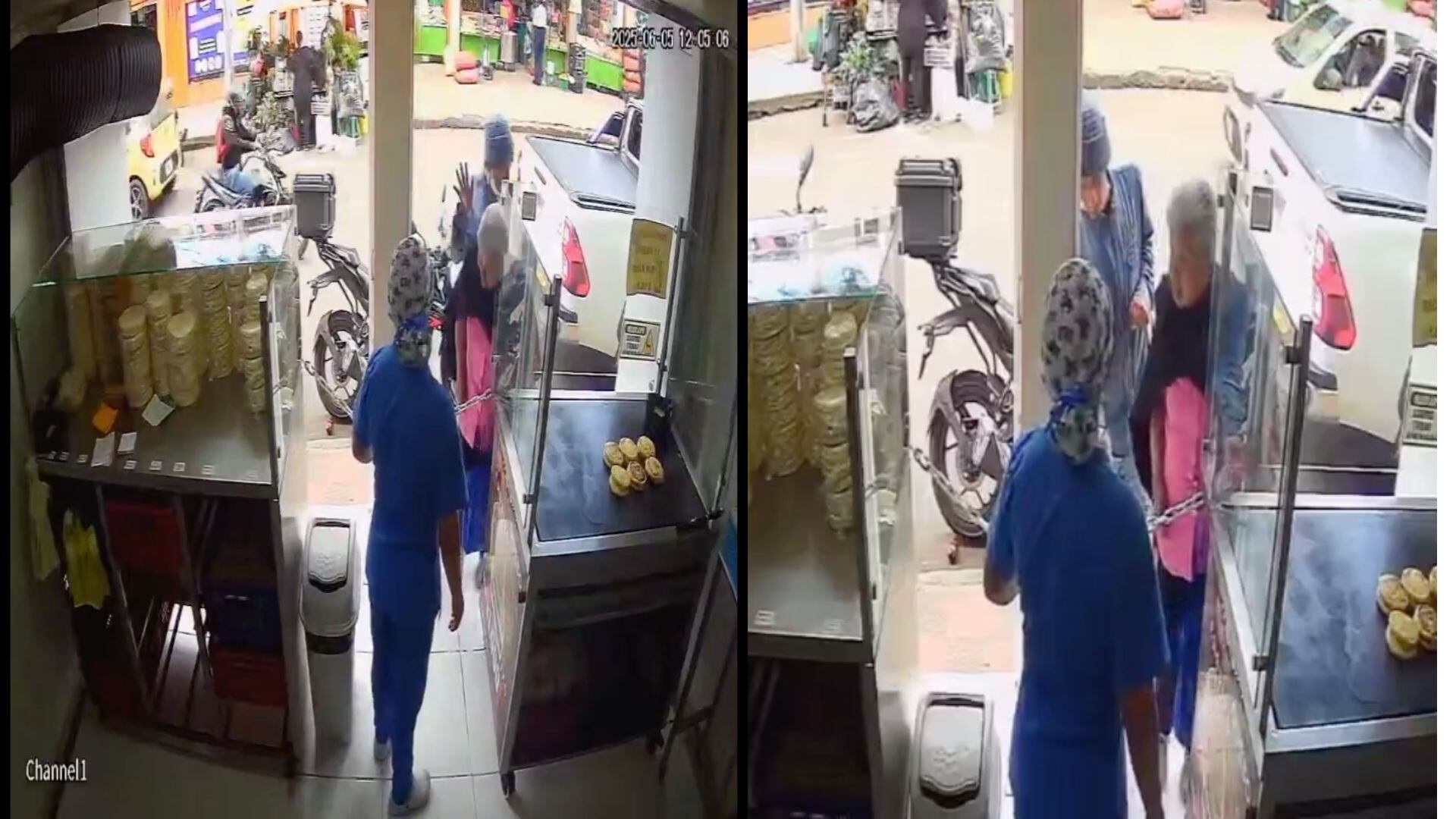 Indigente golpeo a una adulta mayor (Foto: @DenunciasAntio2)