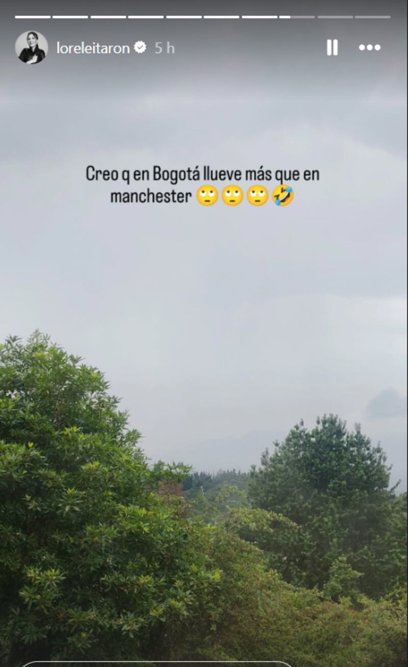 Lorelei Tarón hizo jocoso comentario sobre Bogotá