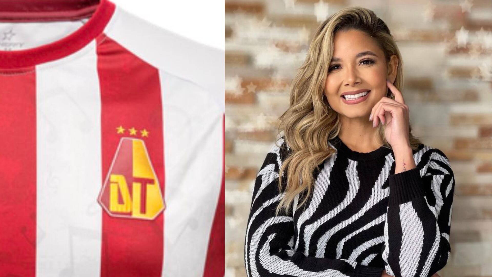 Melissa Martínez y la camiseta del Tolima