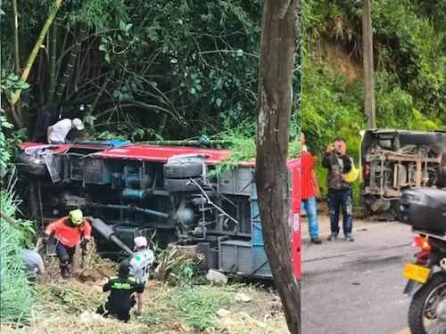 Detalles del impresionante accidente del bus que se fue a un abismo con 25 personas abordo, 6 fueron hospitalizadas