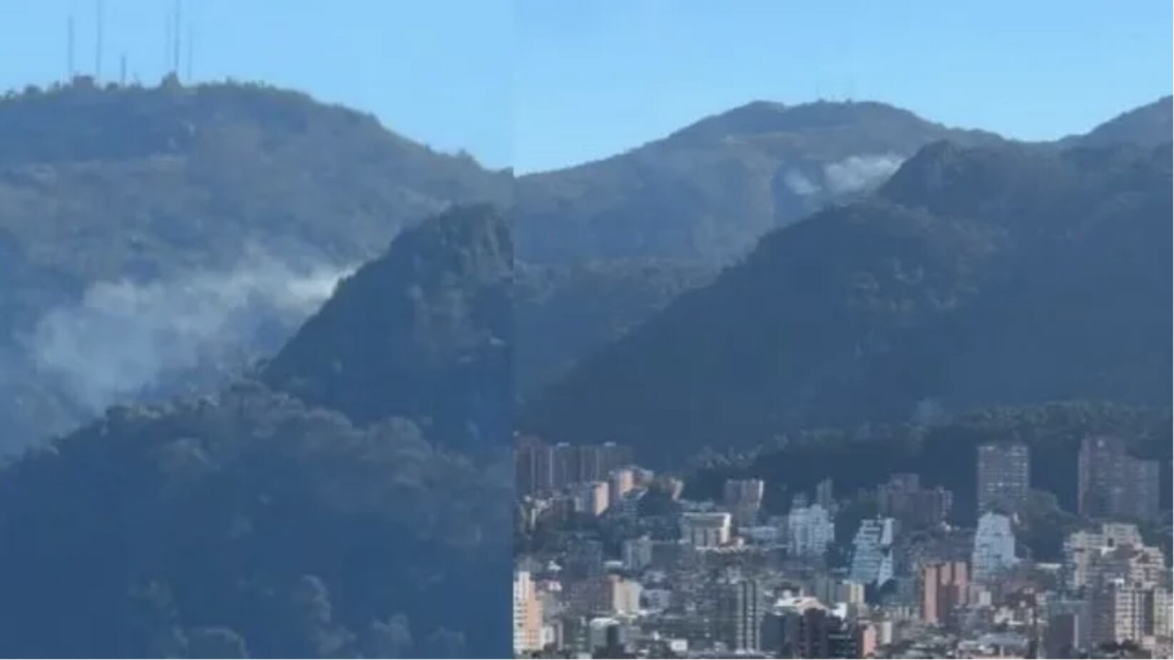 Incendio forestal Cerros Orientales Bogotá