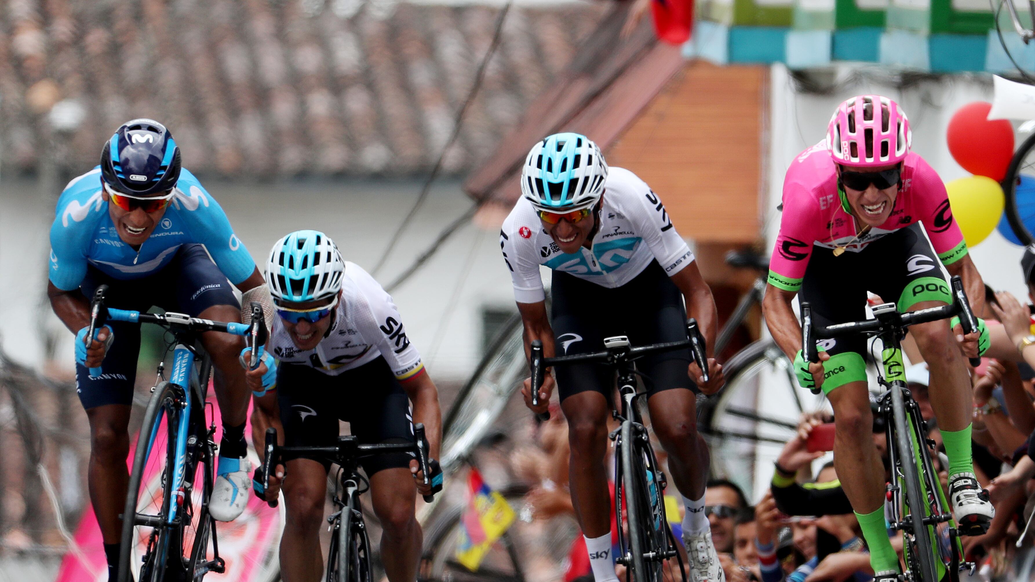 Ciclistas colombianos