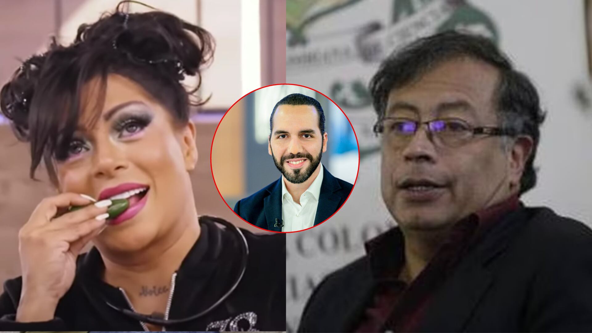 Marbelle aplaudió a Nayib Bukele por su inglés y terminó insultando a Petro