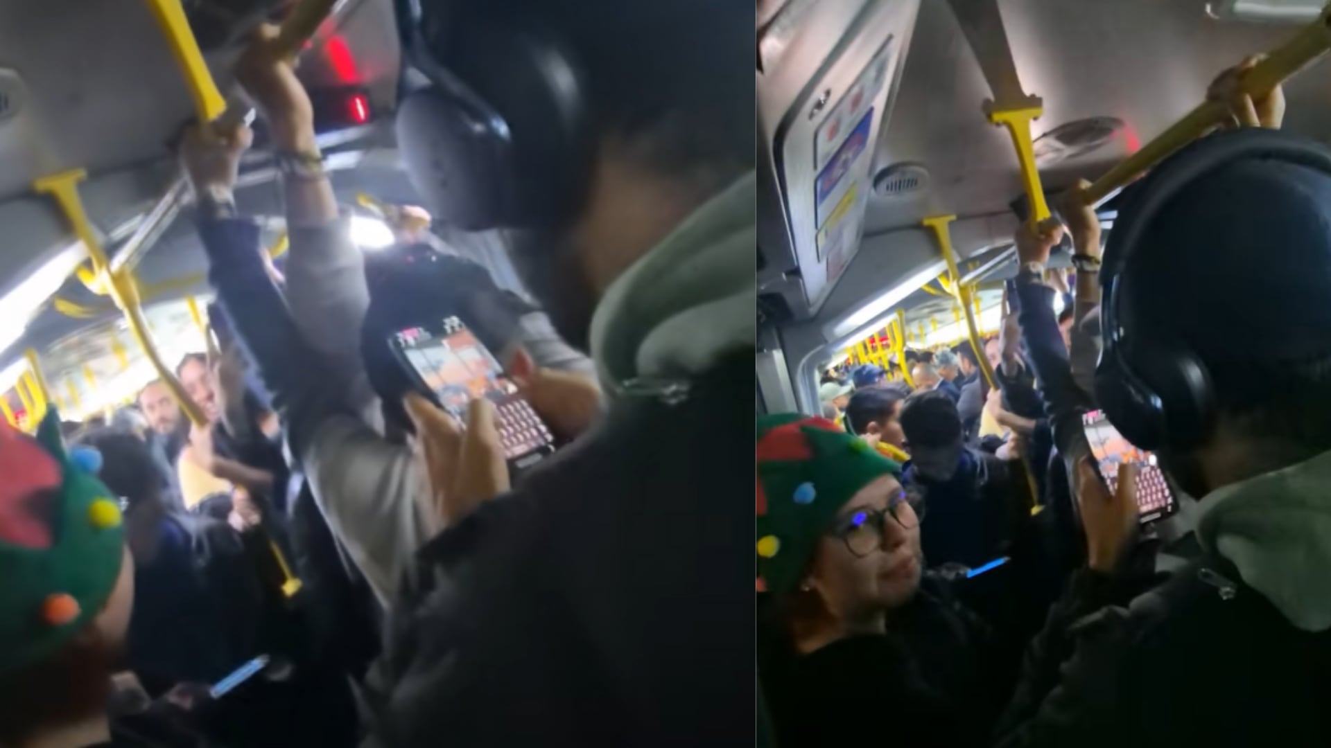 Novena de aguinaldos: Bogotanos la rezaron en TransMilenio