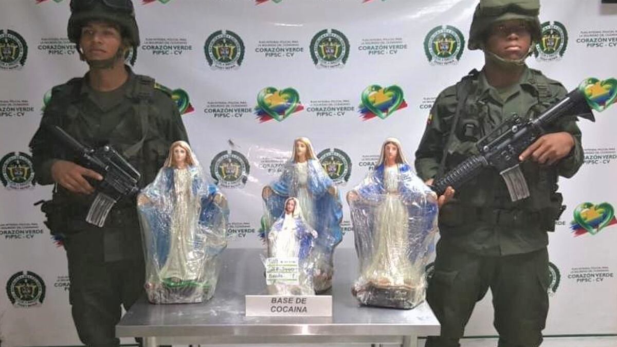 Incautación de la Policía Nacional en el aeropuerto El Dorado.