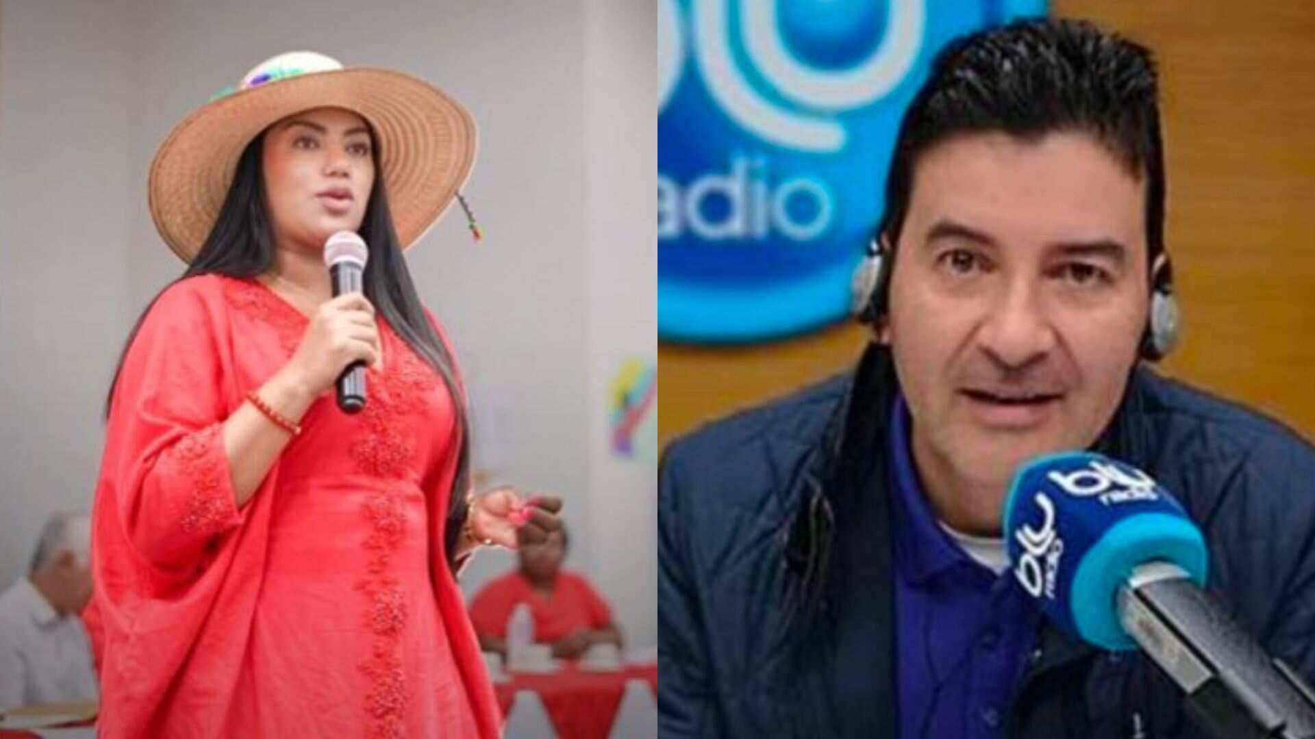 La discusión se dio al aire en el programa Mañanas Blu.