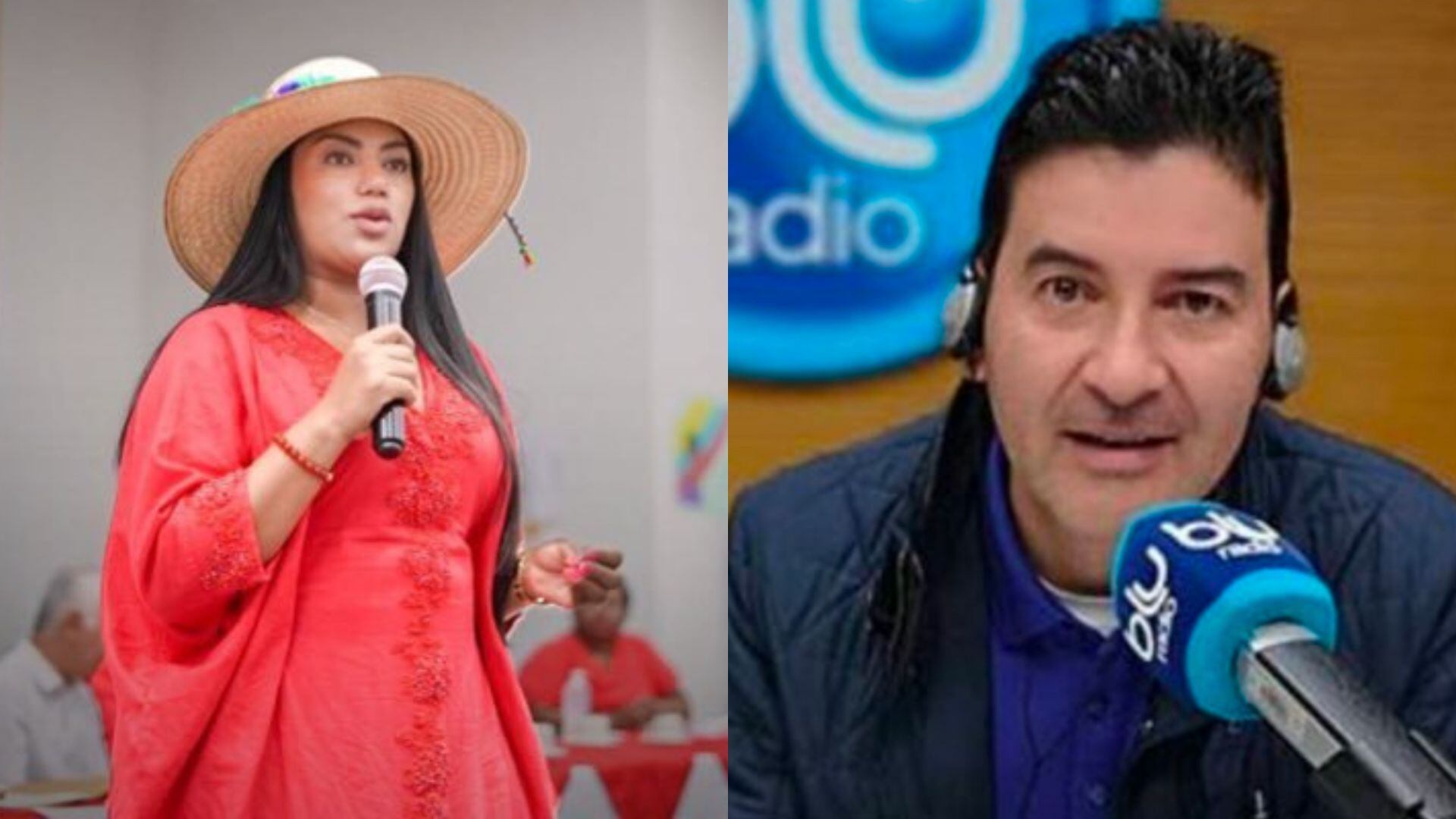 La discusión se dio al aire en el programa Mañanas Blu.