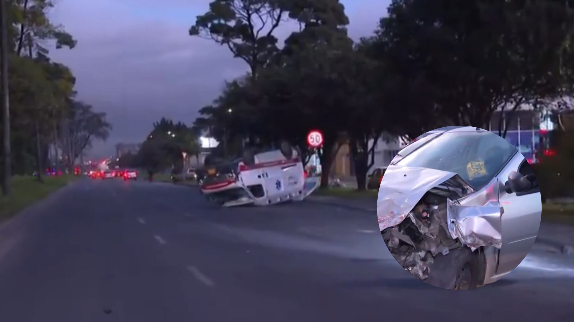 Accidente ambulancia en Bogotá