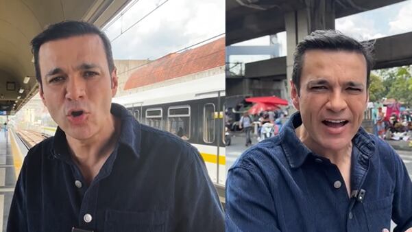 Juan Diego Alvira recorrió el Metro de Medellín.