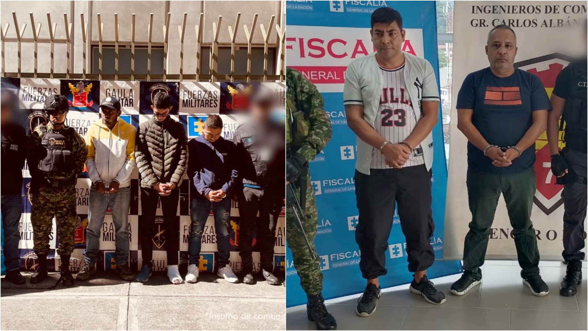 Desmantelan red de tráfico de armas con vínculos a disidencias de las Farc (Foto vía: Fiscalía)