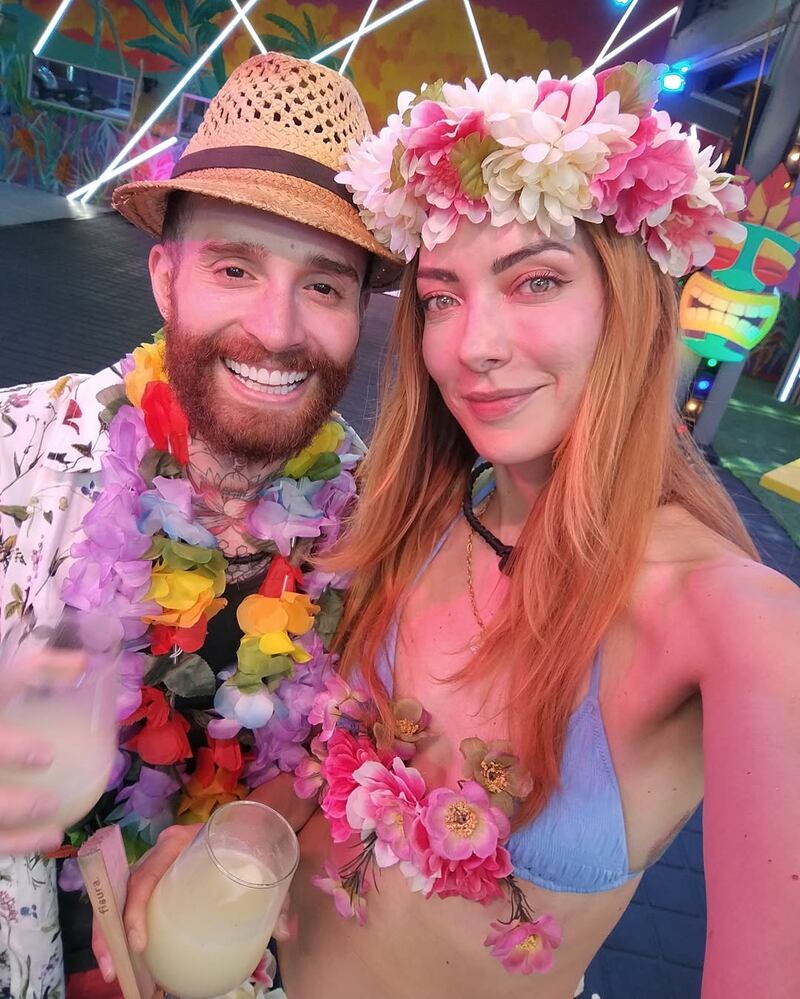 Mateo 'Peluche' Varela y Norma Nivia en 'La casa de los famosos Colombia 2'