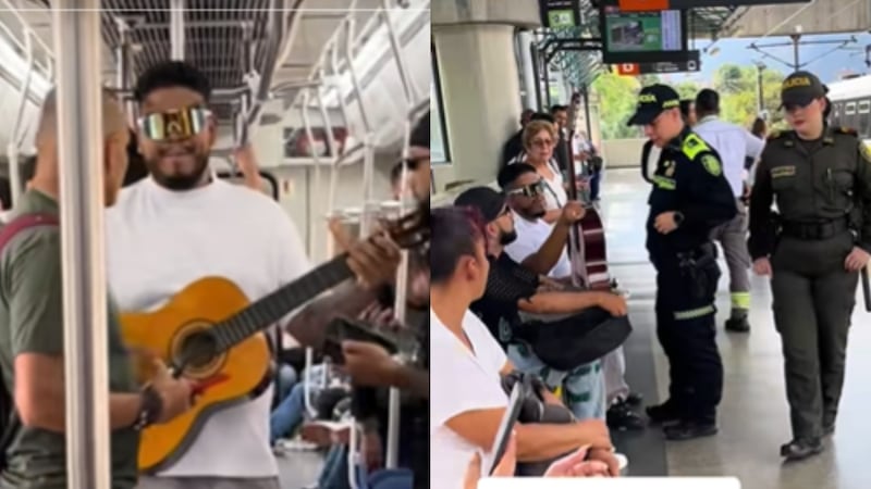 Artistas paisas intentaron cantar en el Metro de Medellín y usuarios les mandaron la Policía