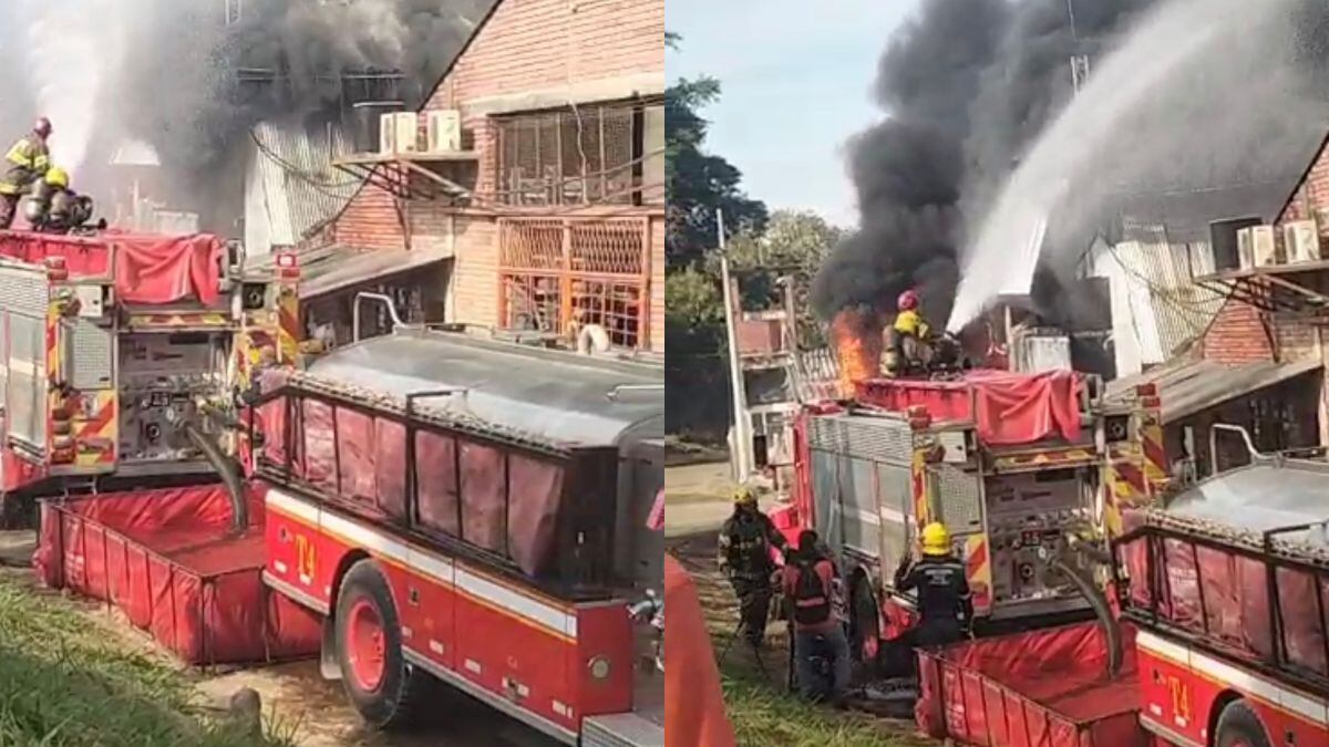 Se presentó masivo incendio en bodega de Cali Tubos ltda en el sector de Juanchito en Cali
