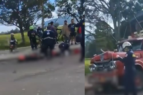Tras conducir en contravía, un motociclista chocó de frente contra un camión y murió en vía Sopó-Briceño
