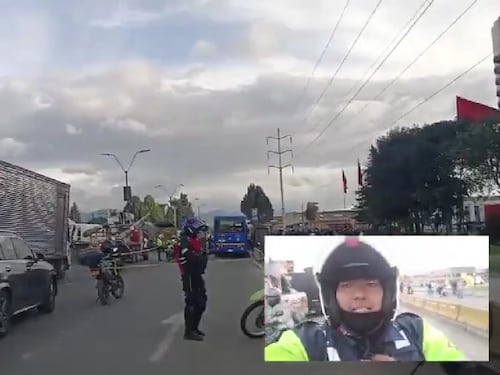 Mortal accidente en Fontibón: un bus del Sitp se estrelló con una motocicleta en la calle 13