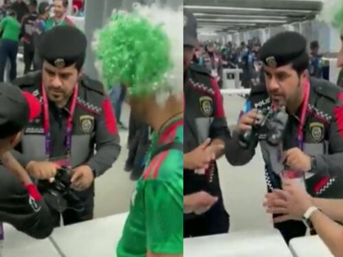 Hincha de México quiso hacerse el vivo e intentó ingresar alcohol a un estadio de Qatar en un curioso objeto