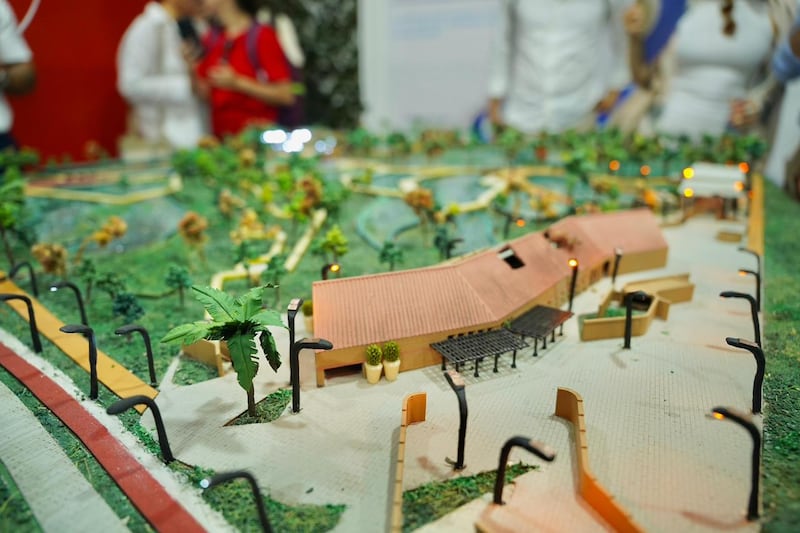 Foto de la maqueta del Parque de Las Laguras en Montería.